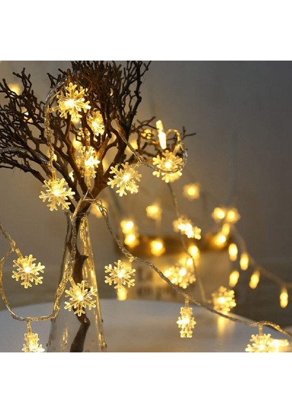 20LED Kar Tanesi Dize Işık Noel Garland Peri LED Top Işık Fenerler Noel Açık Parti Dekoru Pil Gücü (Yurt Dışından) fiyatları