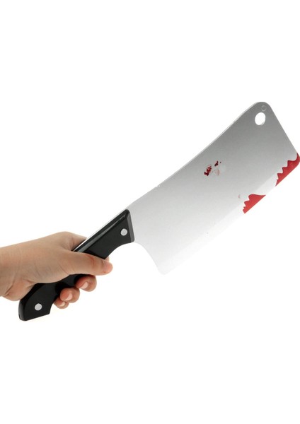 Kanlı Cleaver, Sahte Bıçaklar Gerçekçi Mutfak Cleaver Prop Cadılar Bayramı Prank Oyuncaklar Sahne Sahne Için (Yurt Dışından)