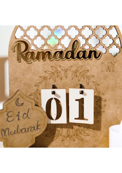 Ramazan Geri Sayım Takvimi Eid Mubarak Süs 2023 Ramazan Dekorasyon Ev Islam Müslüman Parti Dekoru Ramazan, C (Yurt Dışından)