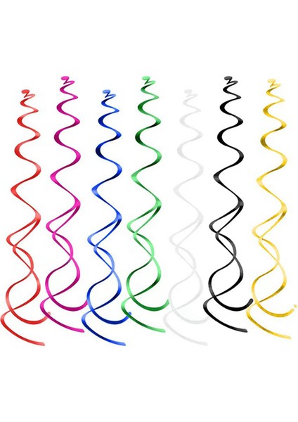 Asılı Girdap Süslemeleri Parti Tavan Süslemeleri Parti Dekorasyon Doğum Günü Dekorasyon Pvc Spiral Kolye (Gümüş) (Yurt Dışından) modelleri