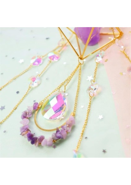 Suncatcher Kristal Boho Dekor, Mor Taş Güneş Yakalayıcı Windows Için Asılı, Yeni Eve Taşınma Manevi Hediye (Yurt Dışından)