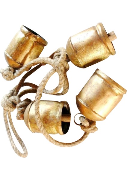 Pirinç Inek Shabby Chic Rustik Tarzı Basit Metal Asılı Dev Inek Çan Süslemeleri (Yurt Dışından)