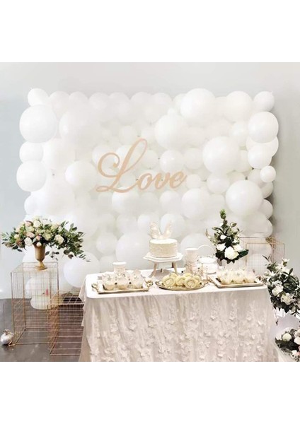 Beyaz Balon Garland Kemer Seti, 110 Adet Karışık Boyutlar Aracı ile Beyaz Balonlar, Parti Süslemeleri Düğün Için Beyaz Balon (Yurt Dışından)