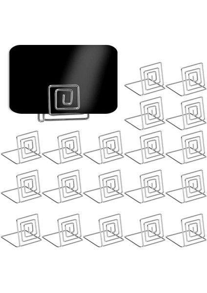 20 Paket Evlilik Kartı Tutucu Memo Tutucu Fotoğraf Tutucu Masa Numarası Tutucu Etiket Tutucu (Altın) (Yurt Dışından)