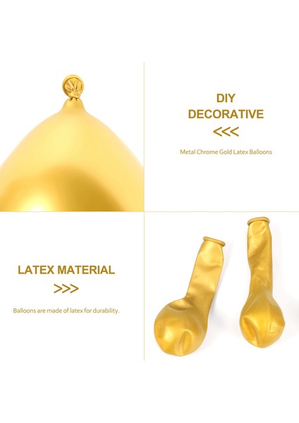 100 Adet Altın Metalik Krom Lateks Balonlar, Düğün Mezuniyet Yıldönümü Bebek Duş Için 5 Inç Yuvarlak Helyum Balonları (Yurt Dışından) indirimleri