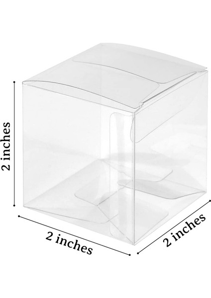 50 Adet Şeffaf Plastik Kutular Hediyeler Için Pvc Ambalaj Kutusu Hediye Paketleme Şeffaf Şeker Kutusu Düğün Hediye Kutuları Parti Iyilik (Yurt Dışından) fırsatları
