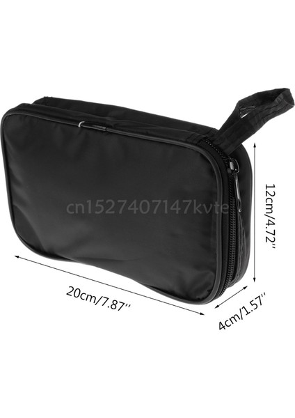 Multimetre Saklama Çantası Siyah Kumaş Alet Çantası Alet Çantası 20*12*4 cm Ut Dayanıklı Su Geçirmez Darbeye Dayanıklı Yumuşak Kılıf (Yurt Dışından)