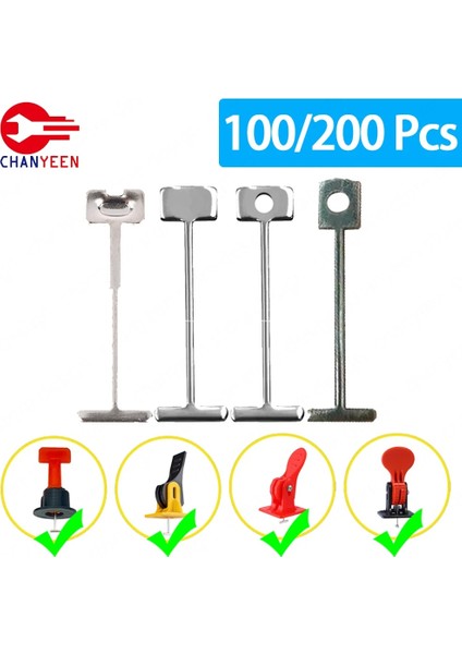 0,9 mm Stili 200 Adet Adet Yedek Çelik Iğneler Seramik Karo Tesviye Sistemi Klipler Takozlar Paspayı Yer Karosu Döşeme Inşaat Araçları (Yurt Dışından) fiyatları