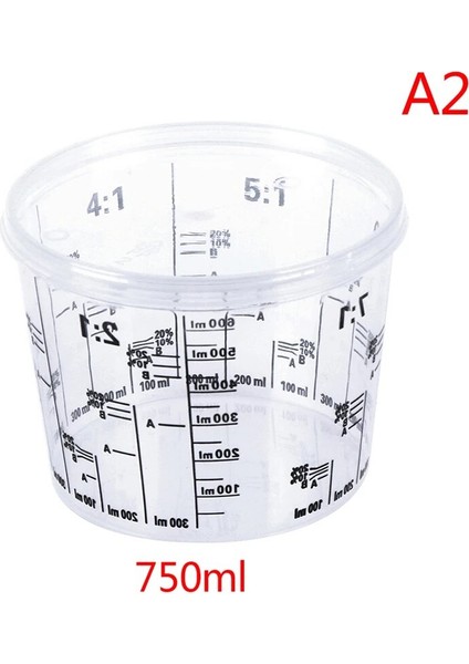 Kırmızı Stil Plastik Boya Karıştırma Kabı 600ML Karıştırma Kabı Boya ve Sıvının Hassas Karıştırılması Için Boya Karıştırma Kalibrasyon Kabı (Yurt Dışından)