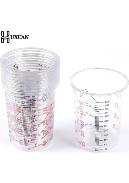 Kırmızı Stil Plastik Boya Karıştırma Kabı 600ML Karıştırma Kabı Boya ve Sıvının Hassas Karıştırılması Için Boya Karıştırma Kalibrasyon Kabı (Yurt Dışından) indirimleri