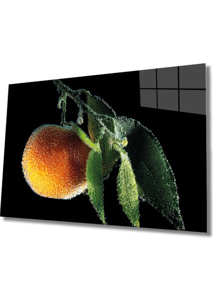 Şeftali Cam Tablo Peaches