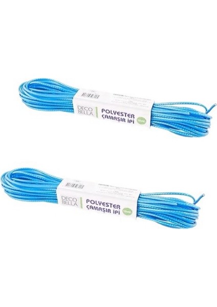 2 Adet Polyester Çamaşır Ipi 10MT