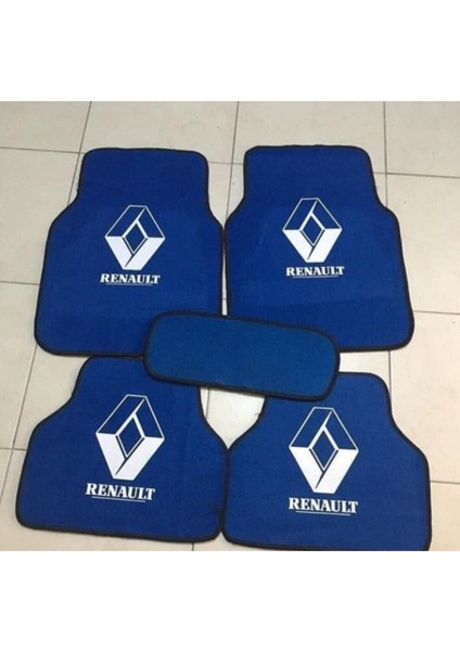 Renault Broadway Renault Logolu Mavi Halı Paspas Çift Katlı