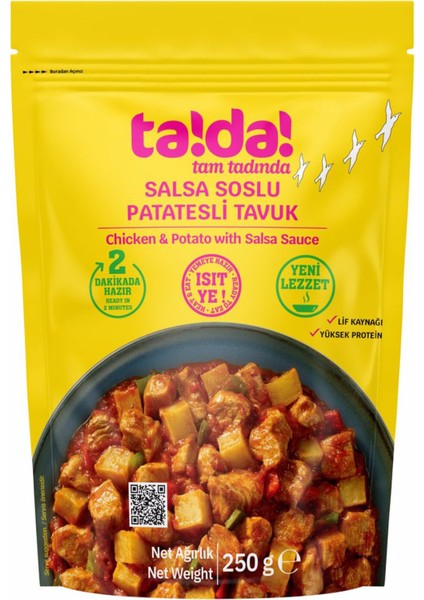 ! Salsa Soslu Patatesli Tavuk 250 G
