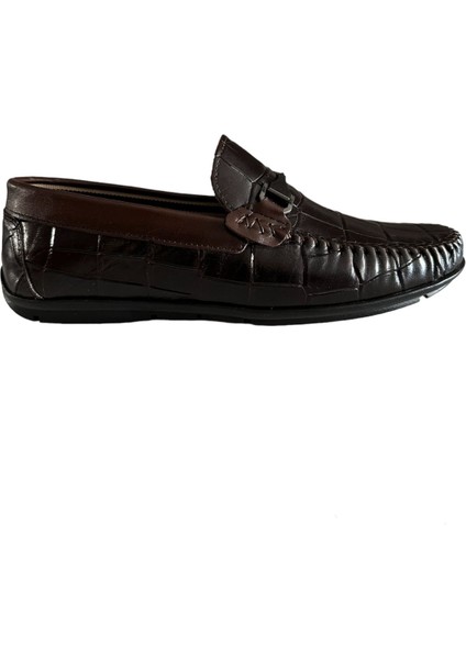 42725 Erkek Günlük Kullanım Deri Ayakkabı Kahverengi