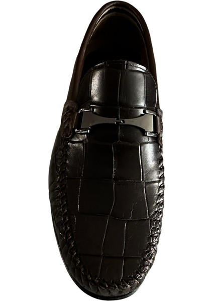 42725 Erkek Günlük Kullanım Deri Ayakkabı Kahverengi modelleri