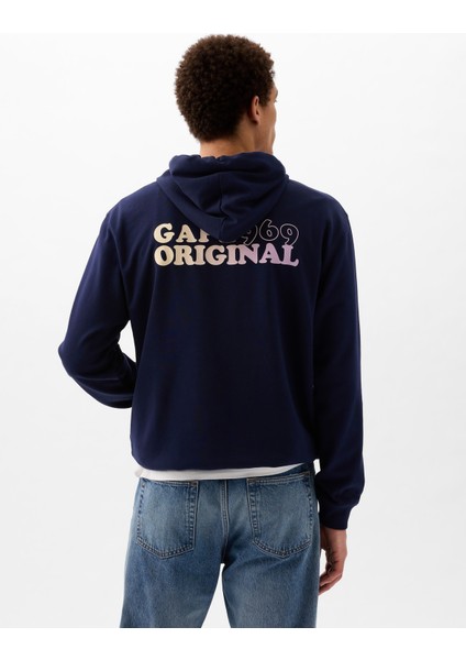 Erkek Lacivert Gap Logo Sweatshirt