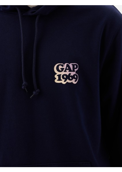 Erkek Lacivert Gap Logo Sweatshirt