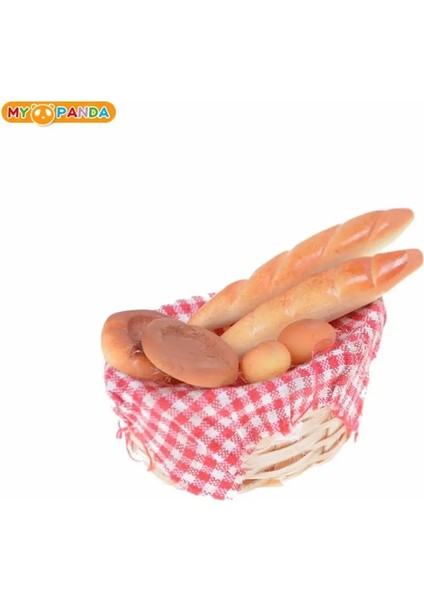 Siyah Stil Et Mutfak Oyuncakları Şerit Ekmek Sepetli Minyatür Modeller Bebek Evi Için Ekmek Oyuncak Oyna Pretend Oyuncak (Yurt Dışından) fiyatları