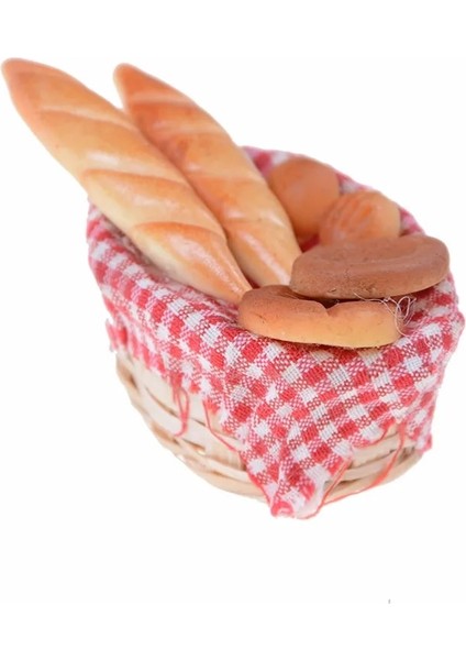Siyah Stil Et Mutfak Oyuncakları Şerit Ekmek Sepetli Minyatür Modeller Bebek Evi Için Ekmek Oyuncak Oyna Pretend Oyuncak (Yurt Dışından) modelleri