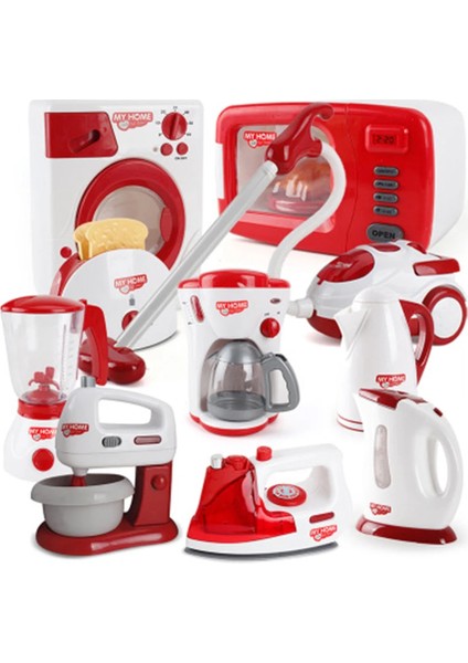 Ekmek Yapma Tarzı Ev Aletleri Oyna Pretend Mutfak Çocuk Oyuncakları Kahve Makinesi Tost Makinesi Blender Pişirme Eğitici Öğrenme Oyuncaklar Çocuk Için (Yurt Dışından)