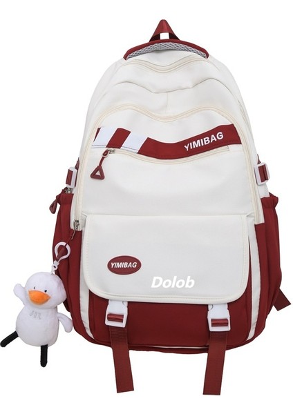 Okul Çantası Kız Ortaokul Lise Öğrencisi Üniversite Öğrencisi Sırt Çantası Gelişmiş Rahat Banliyö Sırt Çantası Kadın Büyük Kapasiteli Hafif (Yurt Dışından)