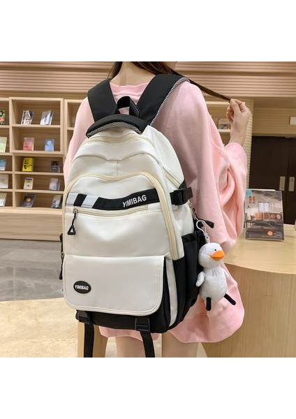 Okul Çantası Kız Ortaokul Lise Öğrencisi Üniversite Öğrencisi Sırt Çantası Gelişmiş Rahat Banliyö Sırt Çantası Kadın Büyük Kapasiteli Hafif (Yurt Dışından) modelleri