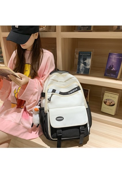 Okul Çantası Kız Ortaokul Lise Öğrencisi Üniversite Öğrencisi Sırt Çantası Gelişmiş Rahat Banliyö Sırt Çantası Kadın Büyük Kapasiteli Hafif (Yurt Dışından) indirimleri