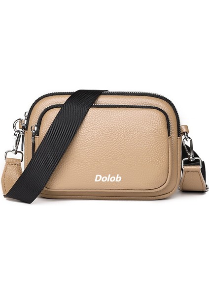 Hakiki Deri Basit Kadın Ilk Katman Inek Derisi Küçük Yuvarlak Çanta Çok Katmanlı Yumuşak Deri Çanta 2024 Yeni Tek Omuz Crossbody Çanta (Yurt Dışından)