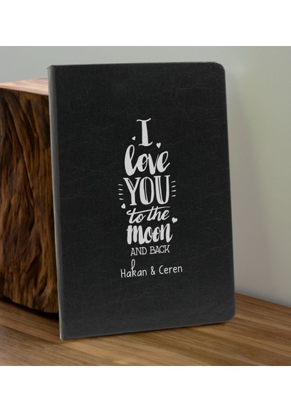 Sevgiliye Özel Isimli Siyah Defter ve Cam Matara Seti 2 fiyatları