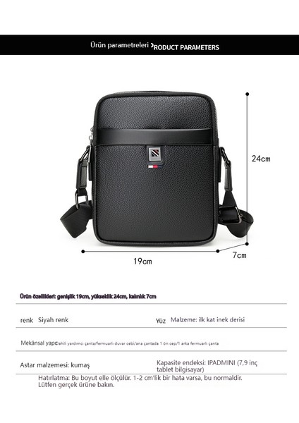 Yeni Erkek Hakiki Deri Birinci Katman Inek Derisi Erkek Çantası Omuz Çantası Dikey Iş Rahat Çanta Crossbody Çanta Sırt Çantası (Yurt Dışından) indirimleri