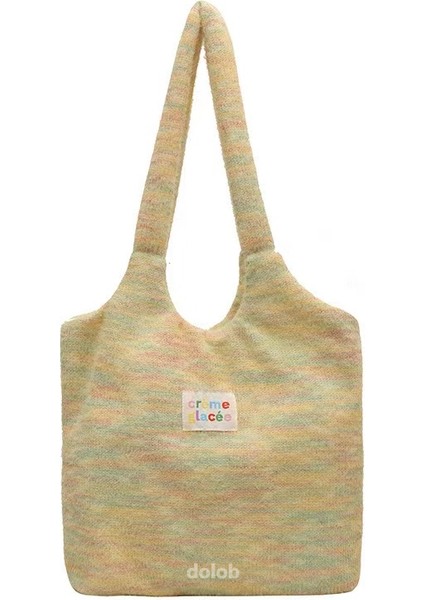 Niche Girlish Peluş Tek Omuzlu, Büyük Kapasiteli Tote Çanta, Tembel Stil 2023 Yeni Stil (Yurt Dışından)