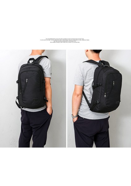 Öğrenci Sırt Çantası USB Şarj Okul Çantası Genç Sırt Çantası Açık Seyahat Erkek ve Kadın Gelgit (Yurt Dışından) fiyatları