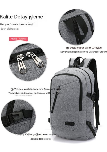 Öğrenci Sırt Çantası USB Şarj Okul Çantası Genç Sırt Çantası Açık Seyahat Erkek ve Kadın Gelgit (Yurt Dışından) indirimleri