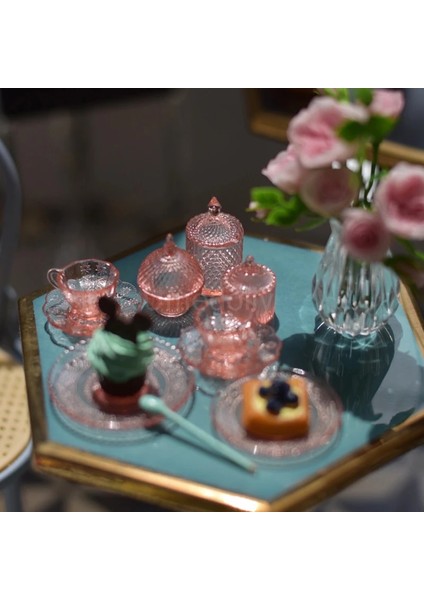 Koyu Haki Stili Cla:12 Ölçekli Minyatür Dollhouse Fincan ve Tabağı Mini Şeker Kavanozu Oyna Pretend Mutfak Salata Kasesi OB11 Bebek Maması Oyuncakoyuncak (Yurt Dışından) fırsatları