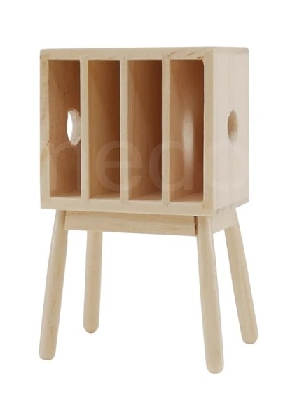 1 Adet Kitaplık A Tarzı Woodeale Dollhouse Minyatür Kitaplık Dergi Rafı Raf Oyna Pretend Bebek Evi Oturma Odası Mobilya Aksesuarları Oyuncak (Yurt Dışından)