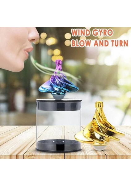 Gül Altın Tarzı Çocuk Oyuncakları Dirençli Sıkıştırma Oyuncakları Rüzgarla Çalışan Jiroskop Kazan-Spin Metal Manyetik Oyuncak Stres Dekompresyon Oyuncakları (Yurt Dışından) modelleri