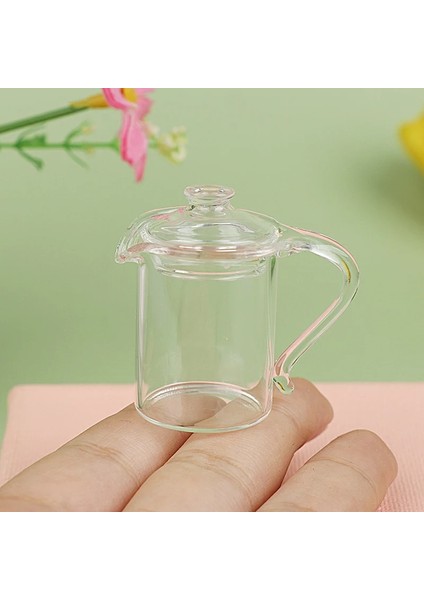 Yeşil Stil 1 Adet Dollhouse Şeffaf Minyatür Çay Bardağı Demlik Bardak Su Isıtıcısı Cam Bardak Modeli Bebek Evi Dekor Oyuncak (Yurt Dışından)