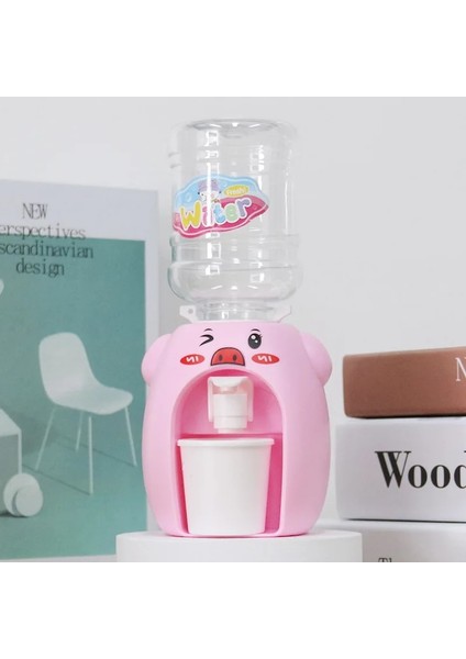 Pembe Domuz Tarzı Mini Su Sebili Bebek Oyuncak Içme Suyu Soğutucu Gerçekçi Sevimli Çocuklar Cosplsy Sahne Ev Dekorasyonu Karikatür Sarı Ördek (Yurt Dışından)