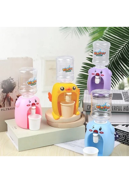 Pembe Domuz Tarzı Mini Su Sebili Bebek Oyuncak Içme Suyu Soğutucu Gerçekçi Sevimli Çocuklar Cosplsy Sahne Ev Dekorasyonu Karikatür Sarı Ördek (Yurt Dışından)