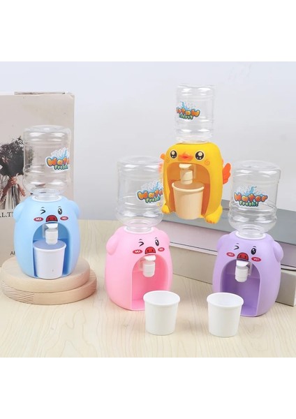 Pembe Domuz Tarzı Mini Su Sebili Bebek Oyuncak Içme Suyu Soğutucu Gerçekçi Sevimli Çocuklar Cosplsy Sahne Ev Dekorasyonu Karikatür Sarı Ördek (Yurt Dışından)