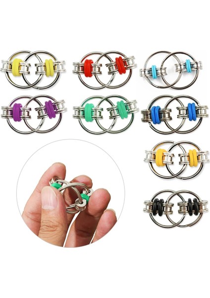 G Tarzı Metal Bulmaca Zincir Fidget Oyuncak Havalandırma Anahtarlık Anahtarlık Anti Stres Oyuncaklar Çocuklar Için Yetişkinler Için Anahtarlık Duyusal Oyuncaklar Stres Dehb Rahatlatmak (Yurt Dışından)