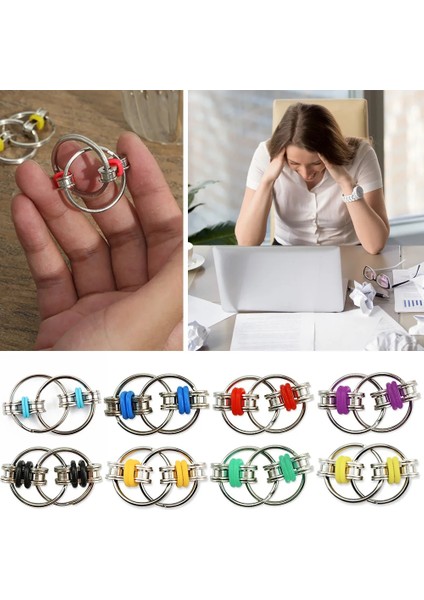 G Tarzı Metal Bulmaca Zincir Fidget Oyuncak Havalandırma Anahtarlık Anahtarlık Anti Stres Oyuncaklar Çocuklar Için Yetişkinler Için Anahtarlık Duyusal Oyuncaklar Stres Dehb Rahatlatmak (Yurt Dışından)