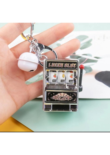 C Stili Gevrek Çan ile Mini Slot Makinesi Anahtarlık Çok Fonksiyonlu Dönüm Düğmesi Meyve Desen Resim Oyuncak (Yurt Dışından) modelleri