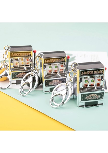 C Stili Gevrek Çan ile Mini Slot Makinesi Anahtarlık Çok Fonksiyonlu Dönüm Düğmesi Meyve Desen Resim Oyuncak (Yurt Dışından) indirimleri
