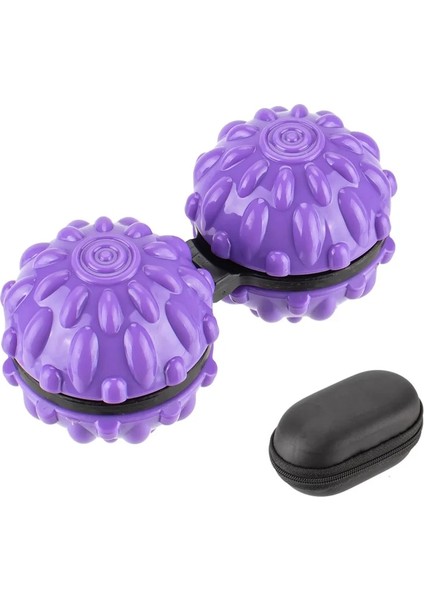 Mor 1 Çanta Tarzı Masaj Yoga Spor Fitness Baoding Topları Anti Stres Dehb Relax Fidget Oyuncak El Er Plastik Er Yaratıcı Boş Zaman Edc (Yurt Dışından)