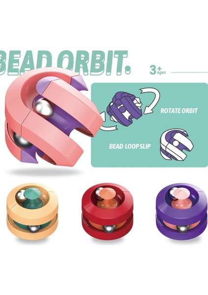 Mavi. Stil Fidget Oyuncak Flip Flipo Renkli Top Izleyici Parmaklar Stresi Giderir Çocuklar Dekompresyon Gyro Oyuncak Doğum Günü Hediyesi Антистресс (Yurt Dışından)
