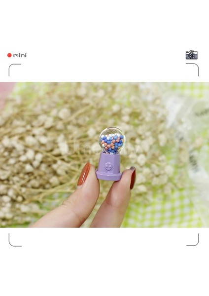 1 Adet Renk 1 Stil 1 Adet Kawaii Minyatür Dollhouse Mini Şeker Makinesi Kızlar Için Barbie Bebek Maması Mutfak Oyuncakları Oyna Pretend (Yurt Dışından)