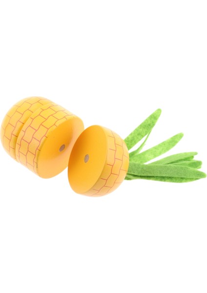 Ananas Tarzı Çocuklar Gıda Oyna Pretend Ahşap Manyetik Bağlı Rol Oynamak Oyuncak Çocuk Eğitici Klasik Oyuncak Oyunları Mutfak Oyun Evi Hediye Kız (Yurt Dışından)