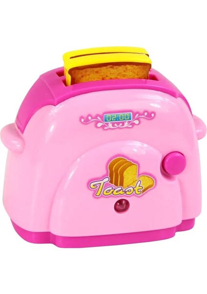 Ekmek Yapma Makinesi Pembe Tarzı Mze Ev Aletleri Mutfak Oyuncaklar Çocuklar Oyna Pretend Mutfak Aksesuarları Tost Makinesi Ocak Oyuncaklar Kızlar Için (Yurt Dışından)